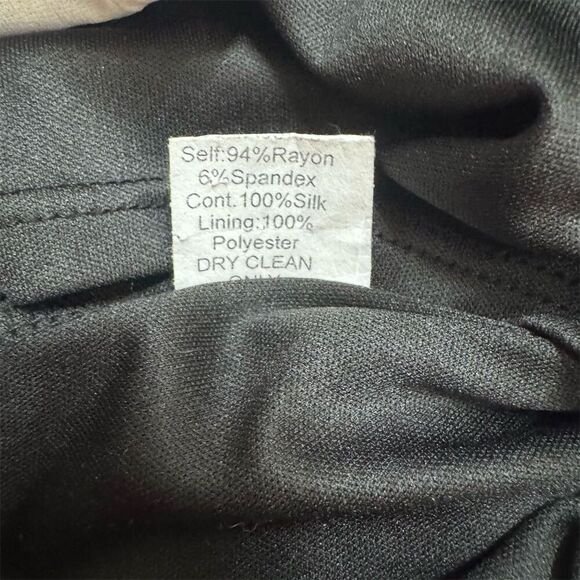 EUC Bailey44 Women's XS Black & White Floral Long Sleeve Knee Dress - Picture 5 of 5